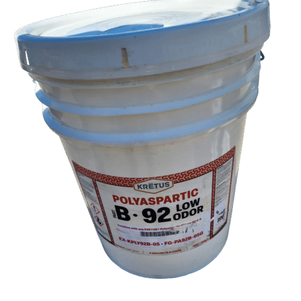 Kretus Polyaspartic B-92 (Part B) - 5 Gallon Pail - Industrial Floor Coating