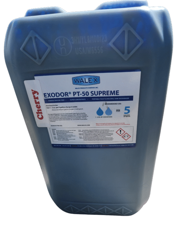 Walex Exodor PT-50 Supreme - 5 Gallon Portable Toilet Deodorizer - Cherry Scent